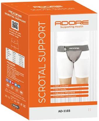 ADORE SUPPORTING HEALTH Scrotal Support penile compartment and adjustable waist band Supporter
