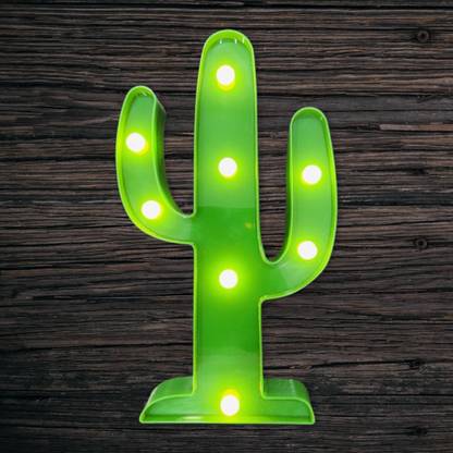 CRAFTASTIC CACTUS Decorative led light green Table Lamp
