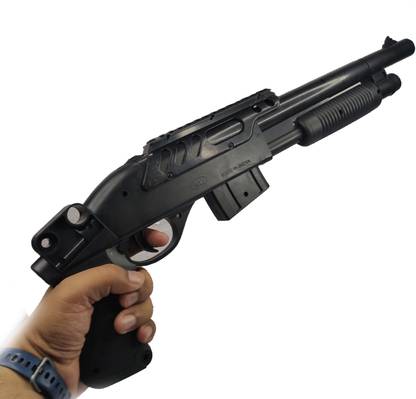 FLYmart Shotgun rifle with bullet | PUBG style S12K big toy Gun For Kids | PUBG Shotgun Guns & Darts