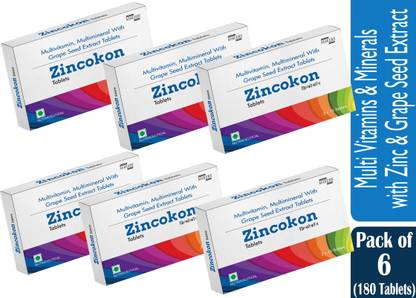 Makers Zincokon| vitamin A,B,C,D,E | immunity booster| stamina & strength | energy tablet