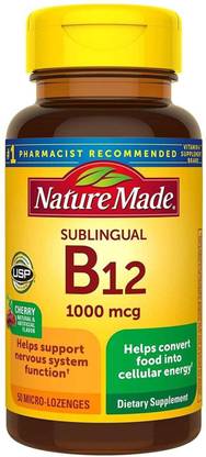 Nature Made Sublingual Vitamin B12 1000 mcg Micro-Lozenges