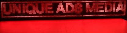 UNIQUE ADS MEDIA LED Scrolling Message Advertising Display Board || With WIFI option enabled Operate through app (6" X 34", Red)