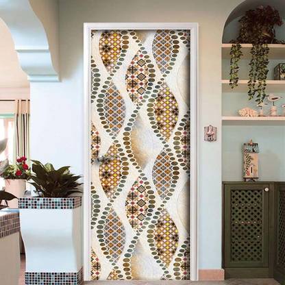Creative Print Solution 76.2 cm Seamless design sticker for door Self Adhesive Sticker