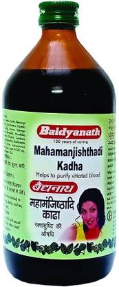 Baidyanath Mahamanjisthadi Kadha, Ayurvedic Blood Purifier Syrup, 450 ml