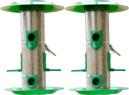 AMIJIVDAYA Bird feeder large with hut combo Window Bird Feeder Bird Feeder
