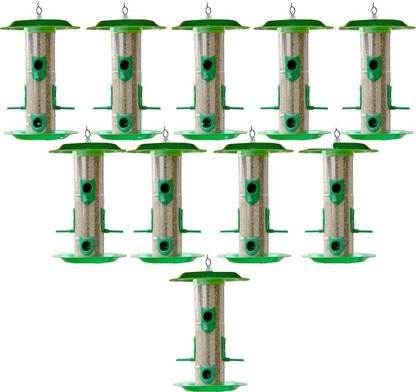 AMIJIVDAYA Large bird feeder with hut (pack of 10) Window Bird Feeder Bird Feeder