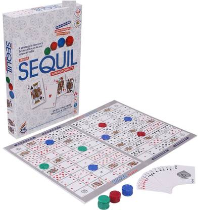 ARNIYAVALA Senior Sequil Game an Exciting Game of Logic & Strategy, Multicolor- 153 Pieces Board Game Accessories
