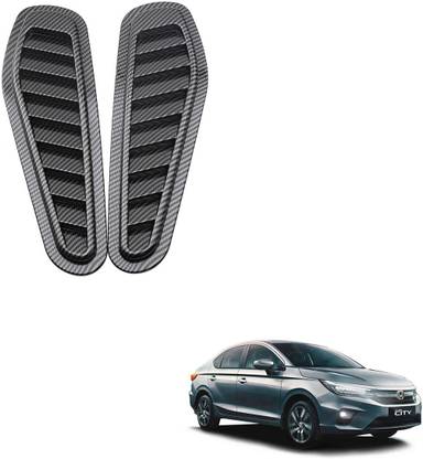 SEMAPHORE Car Air Flow Intake Carbon Fiber Decorative Scoop Hood Bonnet Vent for Honda City Side Scoop