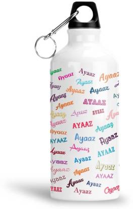 Furnish Fantasy Colorful Aluminium Sipper Bottle - Best Happy Birthday Gift for Kids , Ayaaz 600 ml Bottle