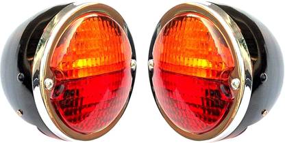 Allpartssource Rear Combination Light Set Black Body Lens Red for Massey Ferguson Tractors Car Reflector Light