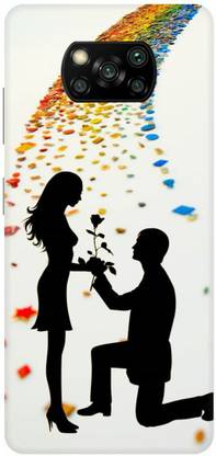 Zaplab Back Cover for Xiaomi Poco X3,MZB07Z4IN, Love Couple Printed Mobile Back Cover