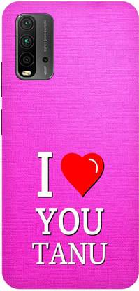 Zaplab Back Cover for Xiaomi Redmi 9 Power,M2010j19si, I Love You Tanu Printed Back Cover