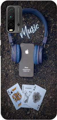 Zaplab Back Cover for Xiaomi Redmi 9 Power,M2010j19si, Headphone Music Printed Back Cover