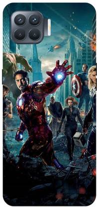 Zaplab Back Cover for Oppo F17 Pro, CPH2119, Avengers Printed Back Cover
