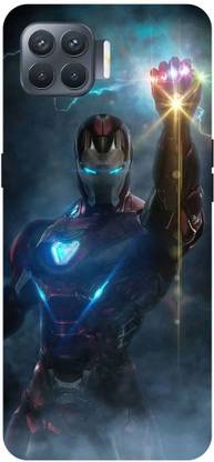 Zaplab Back Cover for Oppo F17 Pro, CPH2119, Iron Man Avenger Printed Back Cover