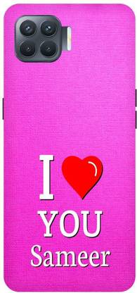 Zaplab Back Cover for Oppo F17 Pro, CPH2119, I Love You Sameer Printed Back Cover