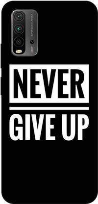 Zaplab Back Cover for Xiaomi Redmi 9 Power,M2010j19si, Never Give up Image Printed Back Cover