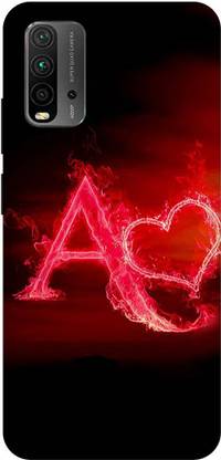 Zaplab Back Cover for Xiaomi Redmi 9 Power,M2010j19si, A Alphabet,A Printed Back Cover