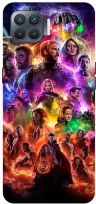 Zaplab Back Cover for Oppo F17 Pro, CPH2119, Avengers Printed Back Cover