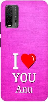 Zaplab Back Cover for Xiaomi Redmi 9 Power,M2010j19si, I Love You Anu Printed Back Cover