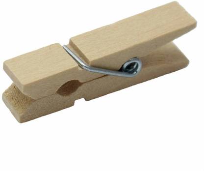 Uprising Store Wooden Clips Bamboo Cloth Pegs for Decoration (Pack Of 20) Wooden Cloth Clips