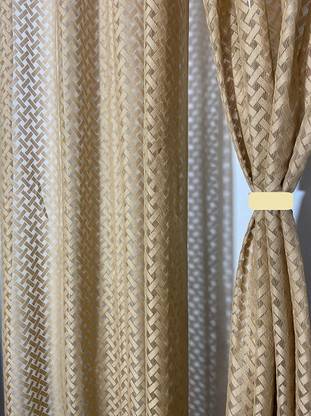 SB Textiles 152 cm (5 ft) Net, Polyester Semi Transparent Window Curtain (Pack Of 2)