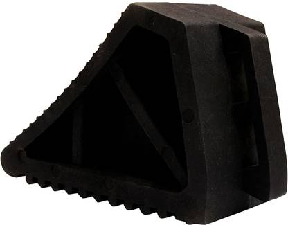 Ladwa Rubber Wheel Chock Wheel Stopper Movable Heavy Duty Solid Rubber for Prevents Vehicles from Rolling During Maintenance or Storage (Pack of 1) Wheel Chock