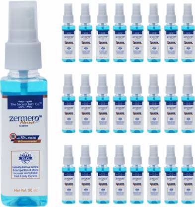 zermero Mini Hand sanitizer spray Pump 50ml (Combo Pack of 24pcs) Hand Sanitizer Pump Dispenser