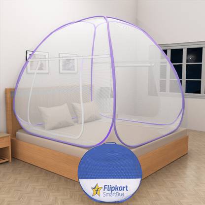 Flipkart SmartBuy Single Yarn Foldable Double Bed Polyester Washable Adults Mosquito Net