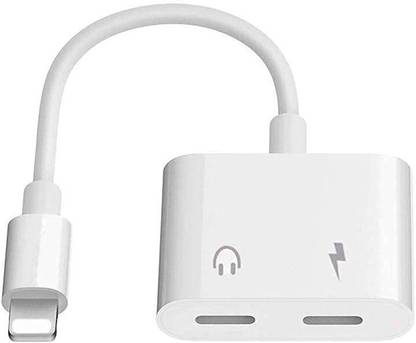 SHRI GIRIRAJ TRADERS White in 1 Adapter 3.5 mm iOS 11 Headphone Jack Charging Audio Adapter Charger Splitter Compatible for iPhone X,iPhone 7/7 Plus,iPhone 8/8 Plus (Multi Color) Phone Converter