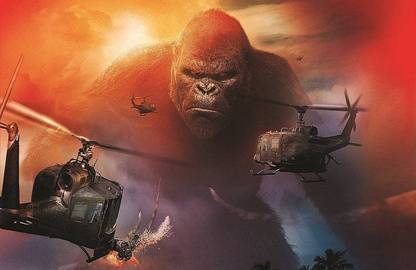 Movie Kong Skull Island King Kong Matte Finish Poster B-330 Paper Print