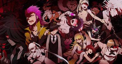 Danganronpa 3 Characters Dark Theme Anime Movie Matte Finish Poster Paper Print