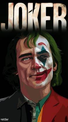 Joker 2019 Joker Joaquin Phoenix Dc Universe Vector Hd Movie Matte Finish Poster Paper Print
