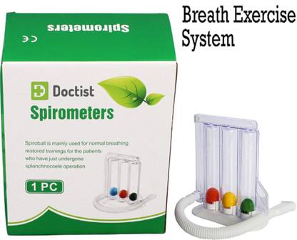 Doctist Three Ball Spirometer Breathing strengthens respiratory system & helps reduce shortness of breath. Respiratory Exerciser Breathing Exerciser Respiratory Exerciser