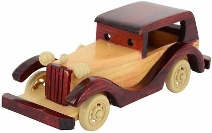 Doon Furniture House Handcarved Wooden Jeep Toy, Perfect Home Decor Showpiece Decorative Showpiece  -  20 cm