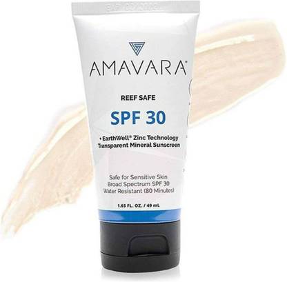 Amavara Sunscreen - SPF 50 SPF 30 Transparent Mineral Lotion