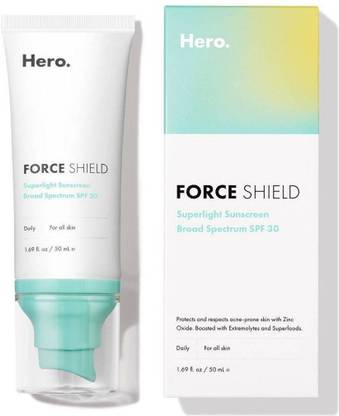 Hero Cosmetics Sunscreen - SPF 50 Shield Superlight Broad Spectrum Sunscreen SPF 30