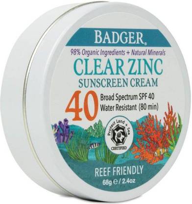 Badger Sunscreen - SPF 50 Sport Mineral Sunscreen in a Tin SPF 40