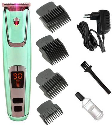 FDGFDG Professional cordless beard Rechargeable LED Display Hair Trimmer Powerful Hair shaver Electric Cutter Trimmer 180 min  Runtime 1 Length Settings