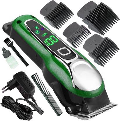 DFGDD Rechargeable With LCD Display Beard Electric Cutter Hair Cutting Trimmer for Men Fully Waterproof Trimmer 180 min  Runtime 1 Length Settings