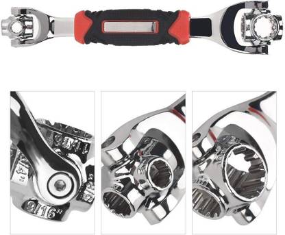 Fulkiza Tiger Wrench® -27 ® Multifunctional Universal Adjustable Socket Wrench Spanner Tool Double Sided Socket Wrench