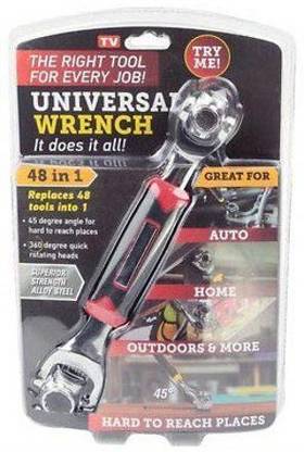 VibeX Tiger Wrench™ -28 ™ Universal Adjustable Socket Wrench Spanner Tool with 360 Head Double Sided Socket Wrench