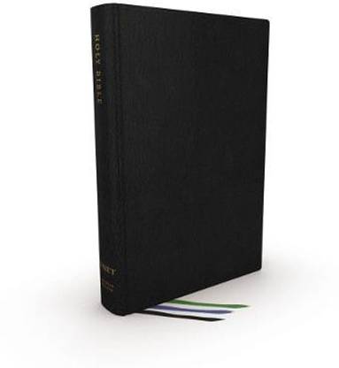 NET Bible, Thinline Large Print, Genuine Leather, Black, Comfort Print