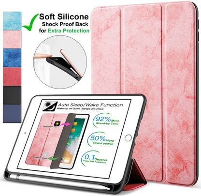 DuraSafe Cases Front & Back Case for iPad PRO 11 Inch 1st Gen 2018 [ A1980 A1934 A2013 A1979 ]Smart Cover with Pencil Pair Support