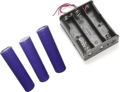 rECORD Lithium Ion Battery and Holder Box for 3 Cells and 12 volt Electronic Components Electronic Hobby Kit