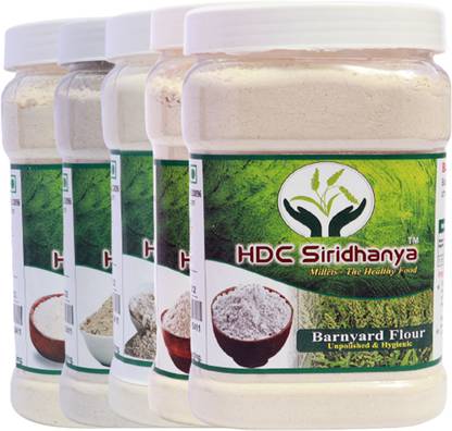 HDC SIRIDHANYA Unpolished Millets Pack of 5 All 950g Foxtail,Kodo,Barnyard,Browntop,Little,