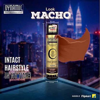 DYNAMIC Ultra Hard Hold Fast Drying Hair Spray Level-7 Hair Spray