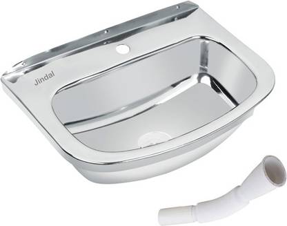 Jindal steel Stainless Steel Wash Basin 18x12 Inch Hair Wash Basin