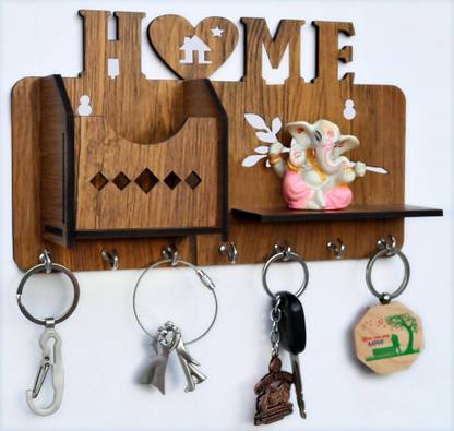 Starfish Heart Home Design Wood Key Holder