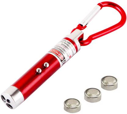 PE Laser Emergency 4 in 1 Laser Pointer,Torch with Hazard LED UV Light and Key Chain Hook